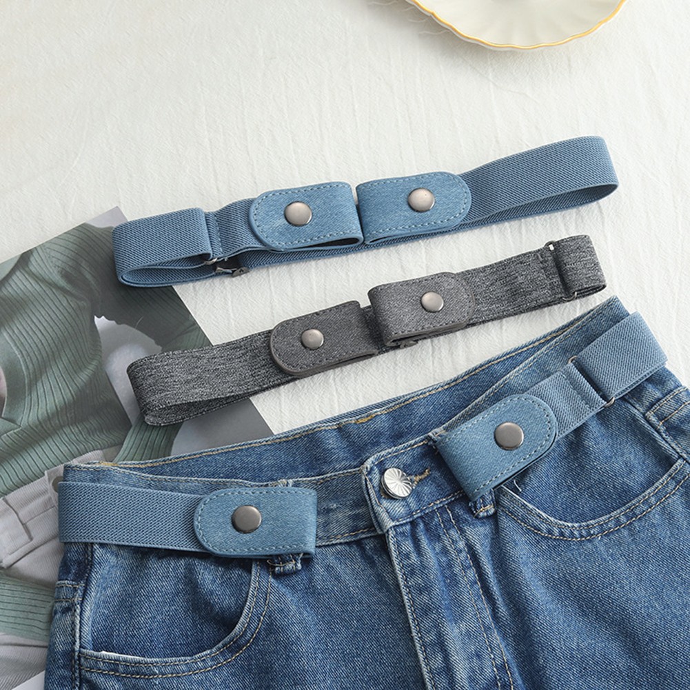 Non Punched Lazy Waist Belt Ideal for Jeans with Seamless Stretch Material - Picture 14 of 16