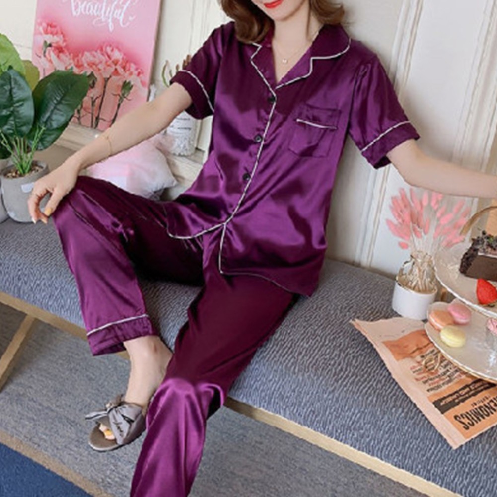 Easygoing Womens Top and Pant Sleep Set Perfect for All Season Home Wear - Picture 13 of 16