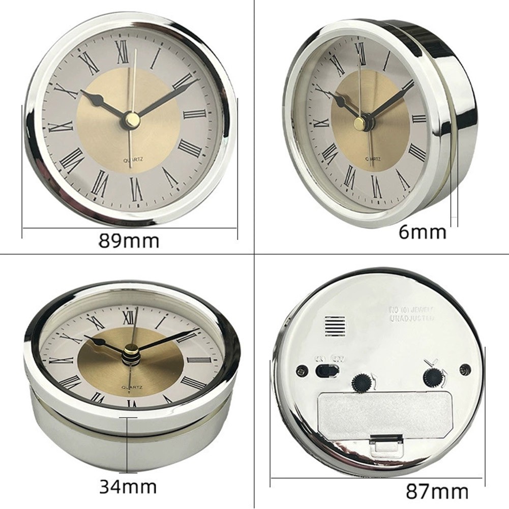 Mouvement d'horloge à quartz 89 mm avec détails or argent pour bricolage horlo - Picture 16 of 31
