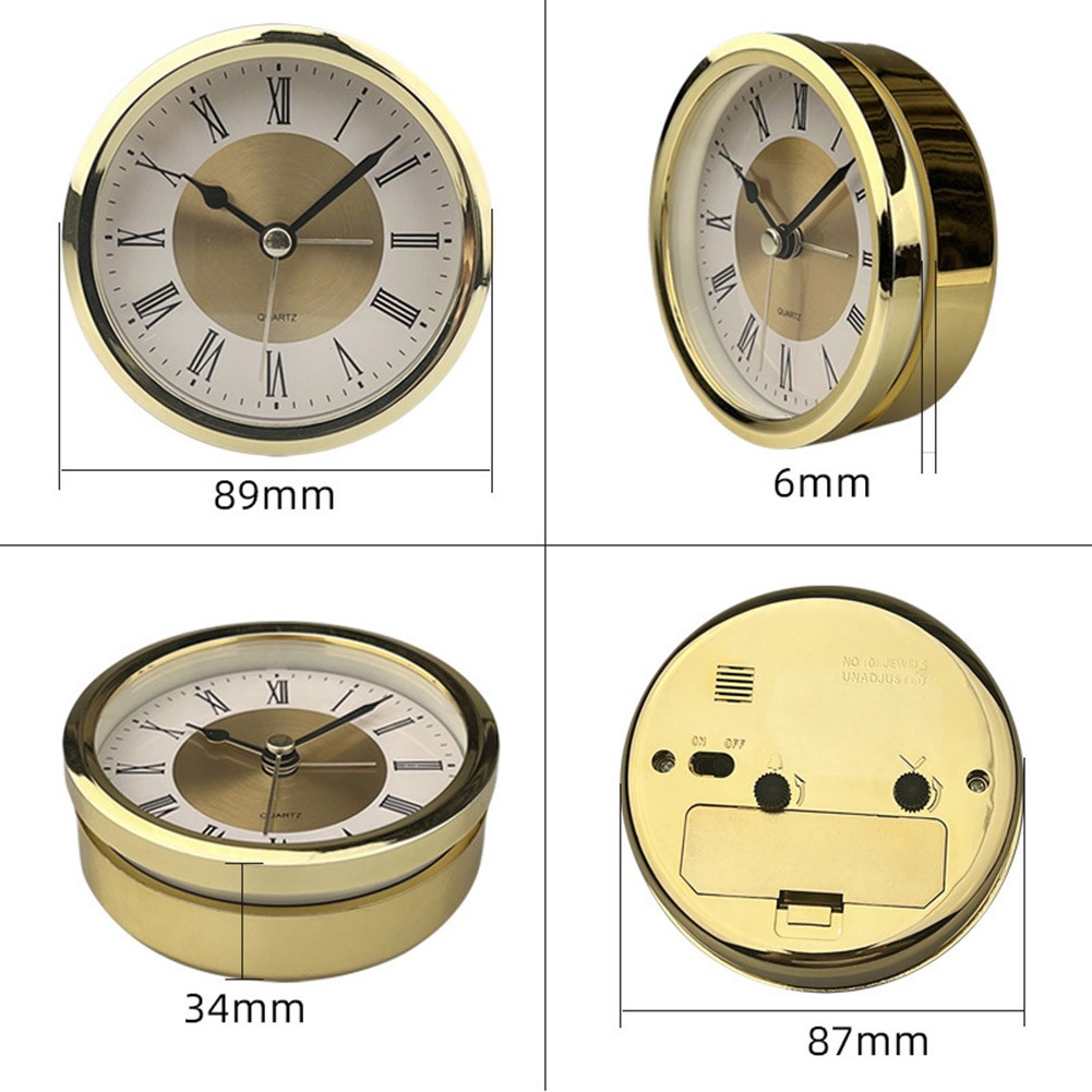 Mouvement d'horloge à quartz 89 mm avec détails or argent pour bricolage horlo - Picture 31 of 31