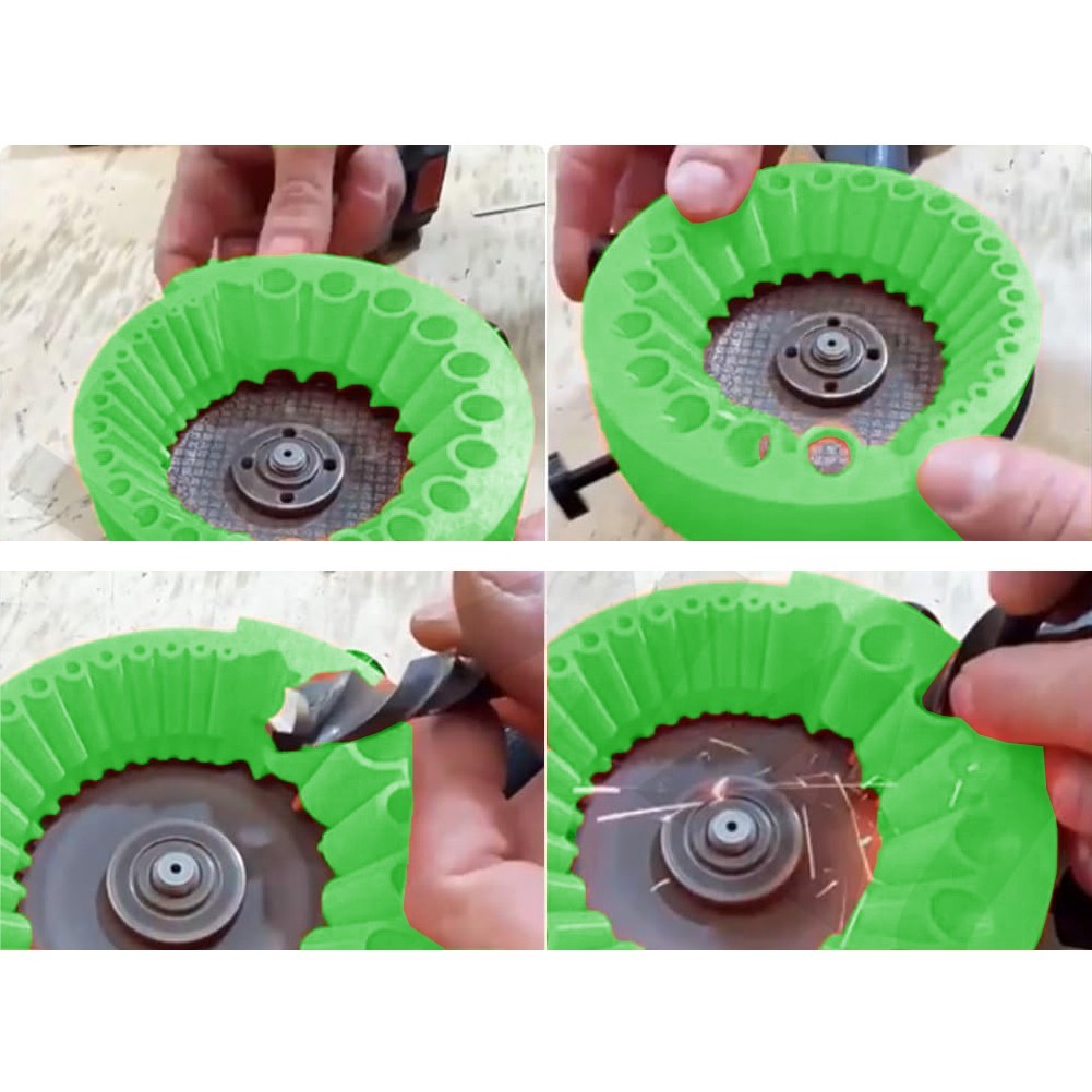 Compatible Drill Bit Sharpener for 125 mm Angle Grinders and Power Drills