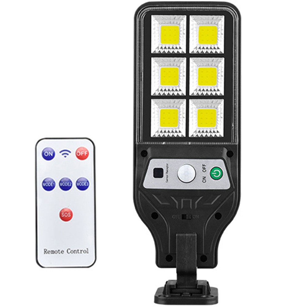 Solar LED Outdoor Wall Lamp with Motion Sensor Remote and Lighting Modes