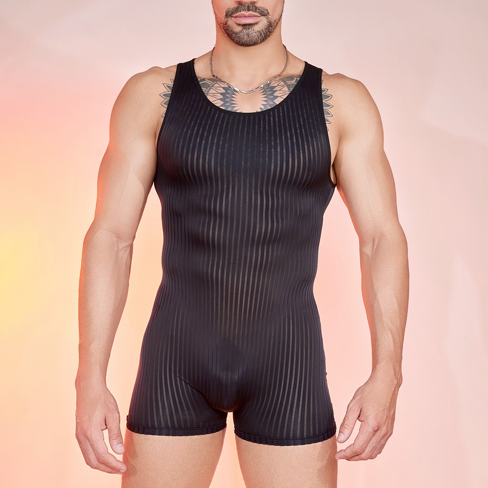 Schlanker sportlicher Overall für Herren mit atmungsaktiven Stoffeigenschaften - Bild 15 von 34