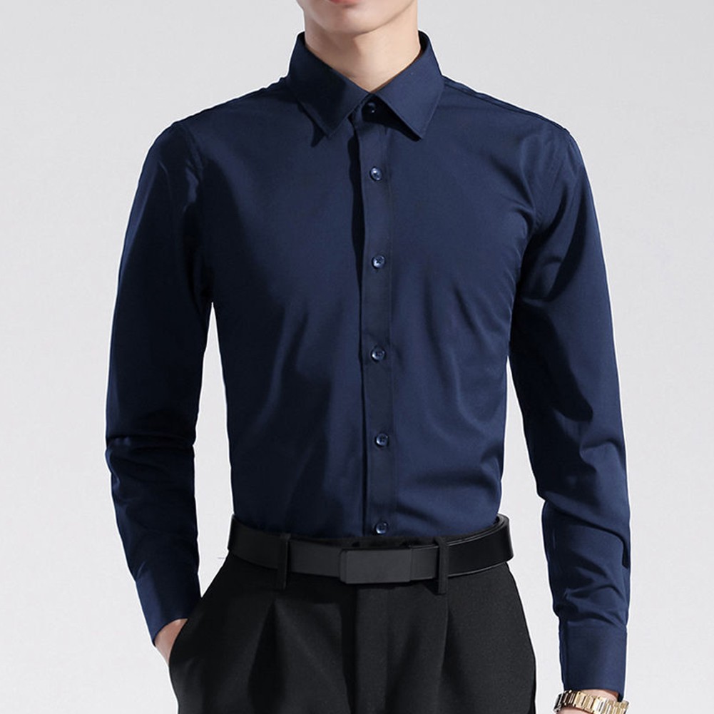 Smart Casual Men's Long Sleeve Shirt Suitable for Formal and Informal Occasions - Picture 14 of 20