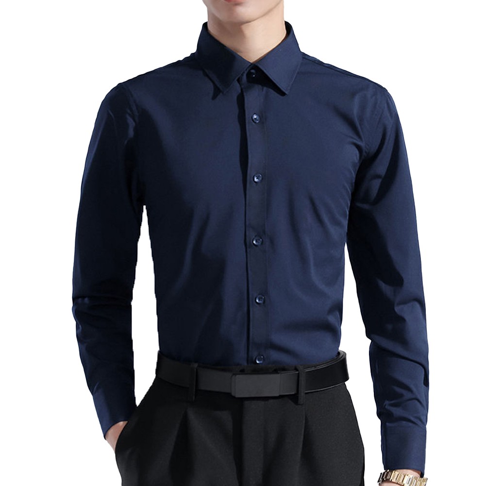 Smart Casual Men's Long Sleeve Shirt Suitable for Formal and Informal Occasions - Picture 13 of 20