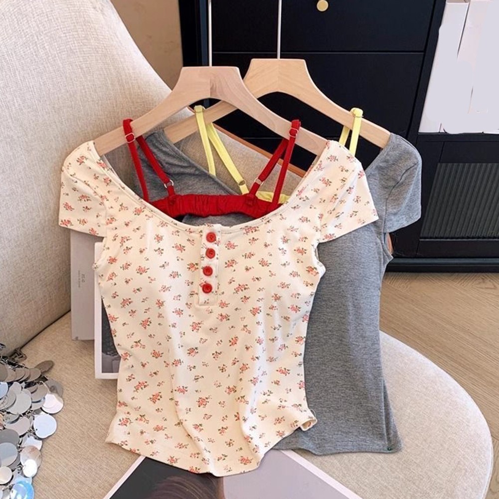Sophisticated For Women's For Summer T Shirt with Elegant Flower Pattern - Picture 30 of 37