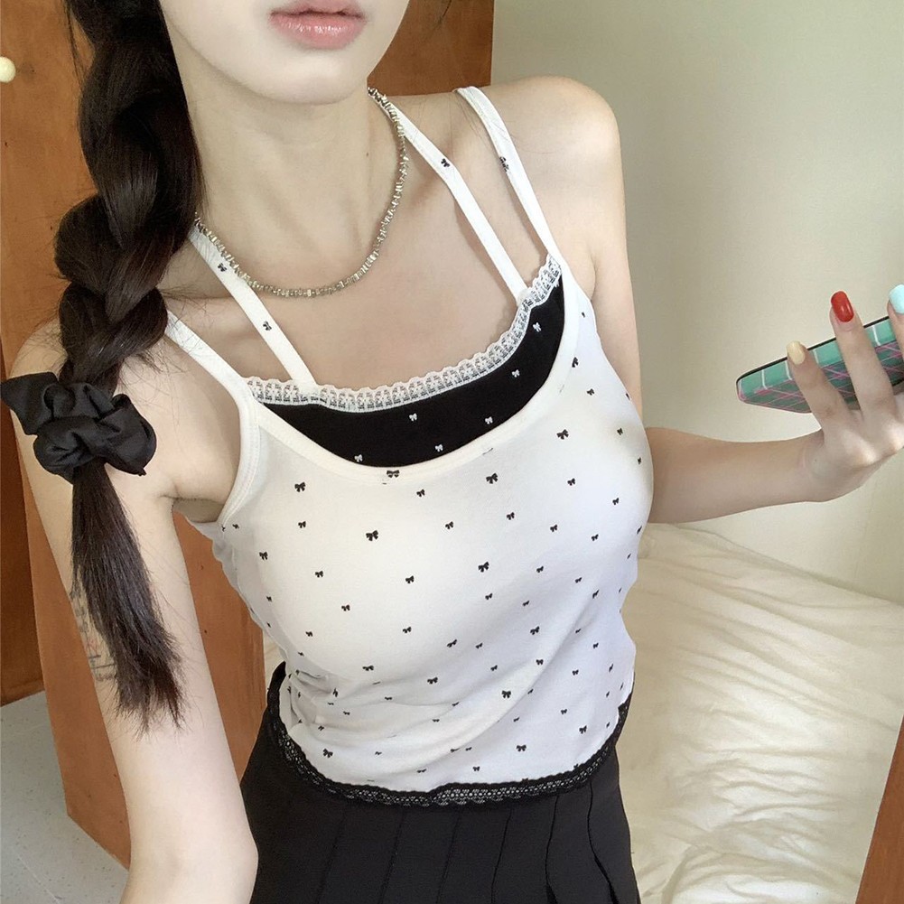 Modernes Damen Slim Fit Camisole Top süß und würzig für den Alltag - Picture 17 of 32