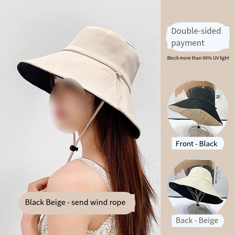 UV-Schutz Outdoor Damen Sonnenhut mit Roll-Up Design für Strand und Reisen - Bild 26 von 30