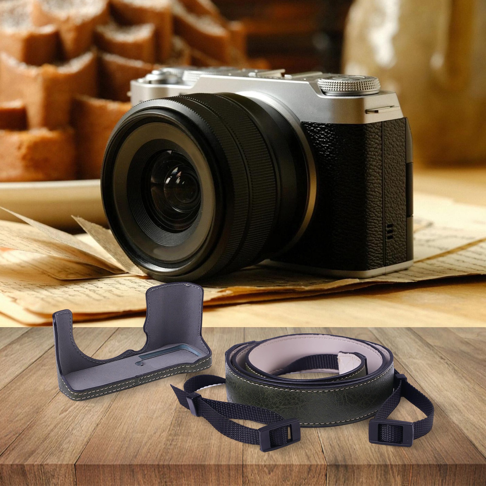 For Fujifilm XM5 Waterproof Leather Case Featuring Convenient