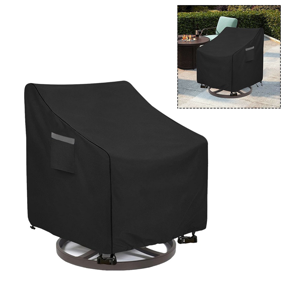 Oversized Waterproof Dustproof Chair Cover for Outdoor Swivel Furniture - Picture 16 of 30