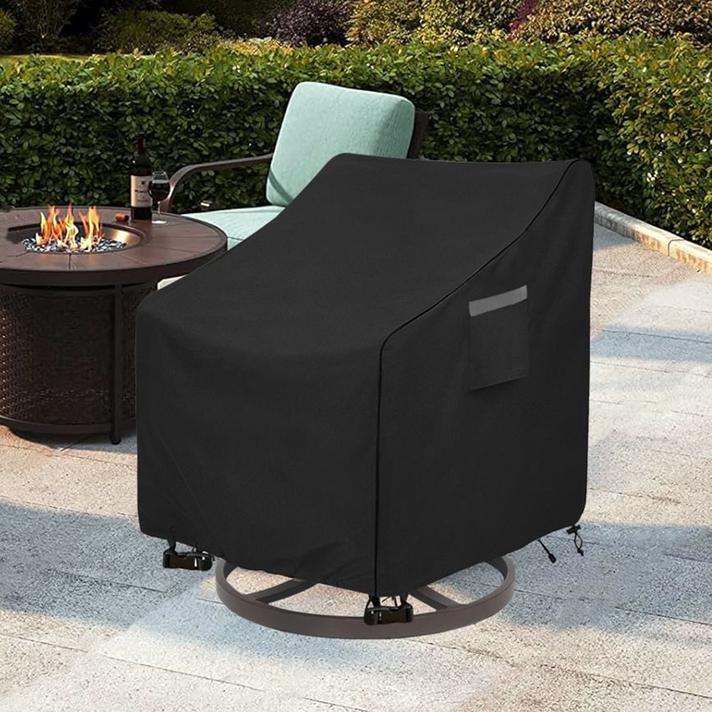 Oversized Waterproof Dustproof Chair Cover for Outdoor Swivel Furniture - Picture 22 of 30