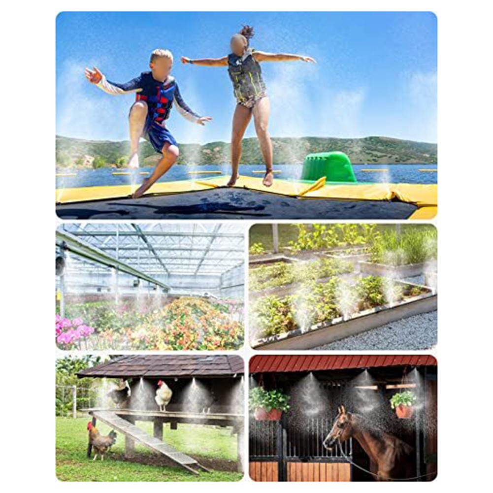 Misting Watering System for Outdoor Fun 20FT and 50FT with Brass Nozzles - Picture 26 of 28