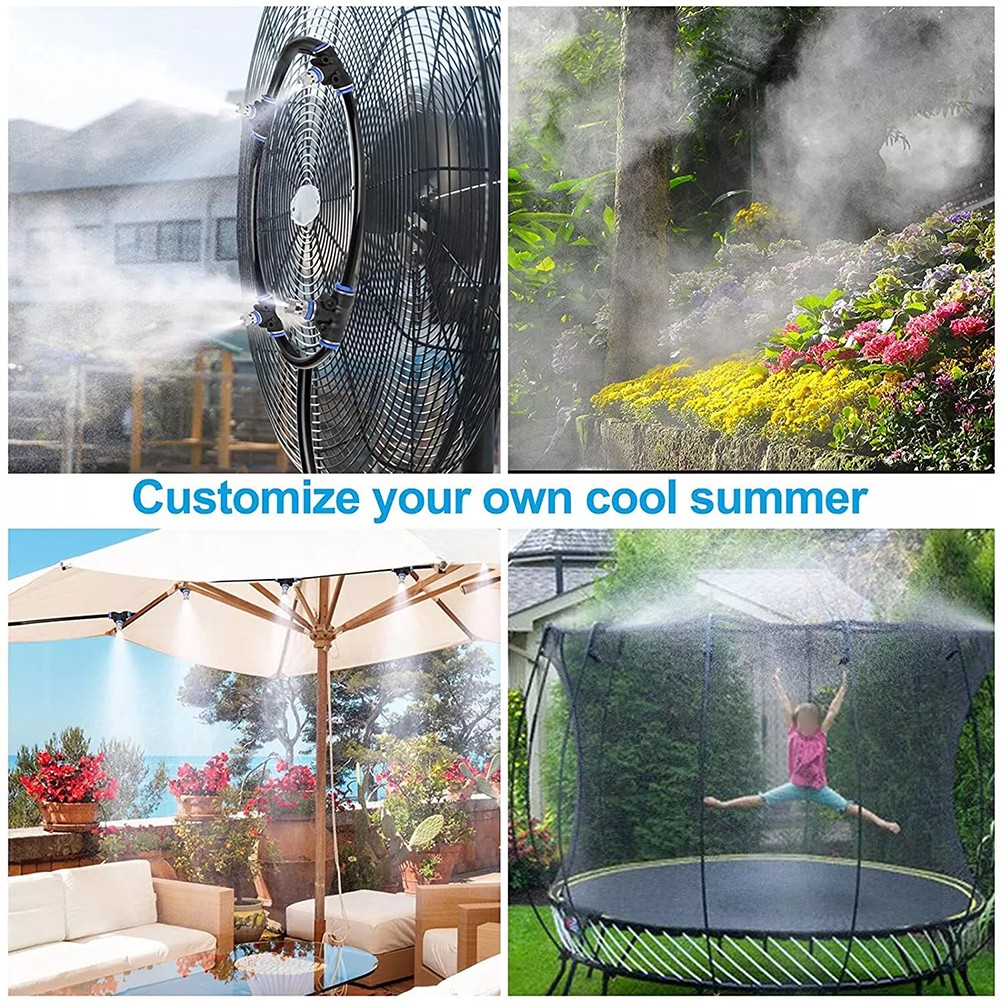 Misting Watering System for Outdoor Fun 20FT and 50FT with Brass Nozzles - Picture 27 of 28