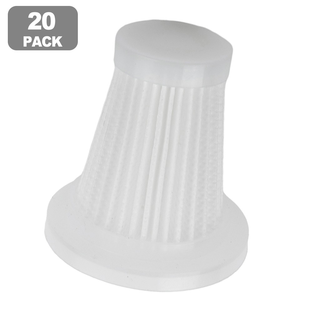 Washing and Reusable Filters Compatible with Most Car Vacuum Cleaners 20 Pack