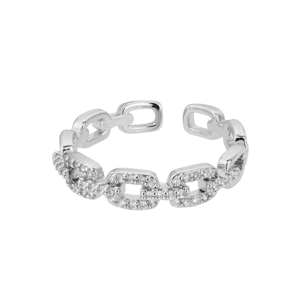 Unique Adjustable Zircon Ring with 18K Gold Plating Ideal for Everyday Wear - Picture 11 of 12