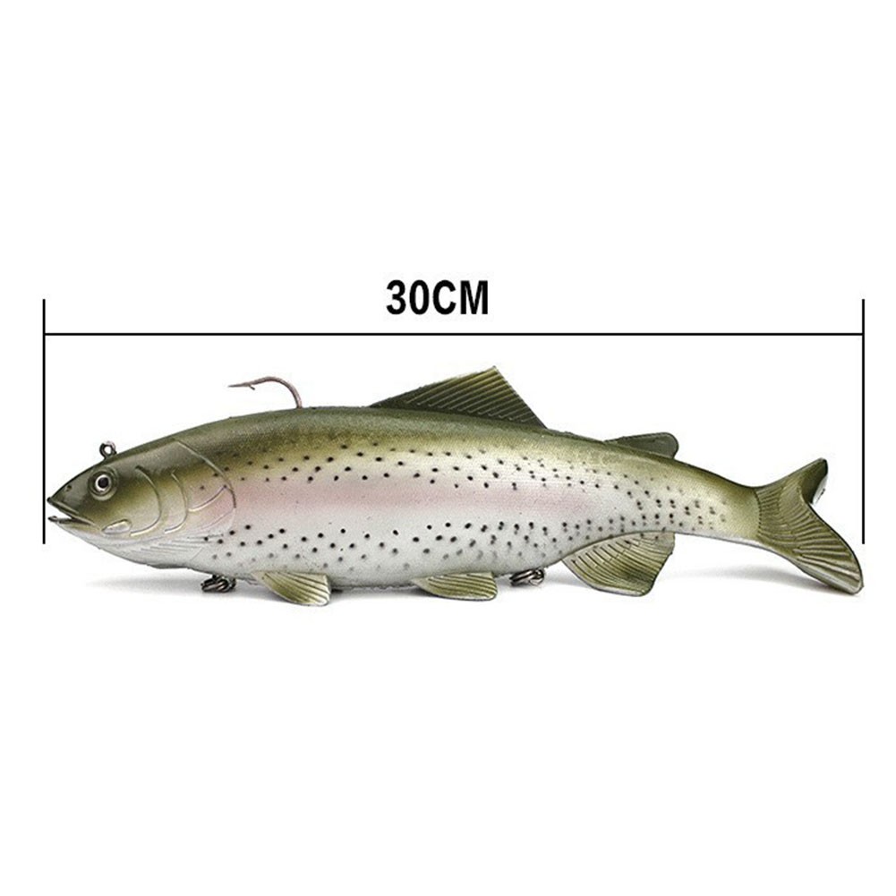Lifelike Gray Spot Fishing Lure 30cm Easy to Use and Install for Anglers