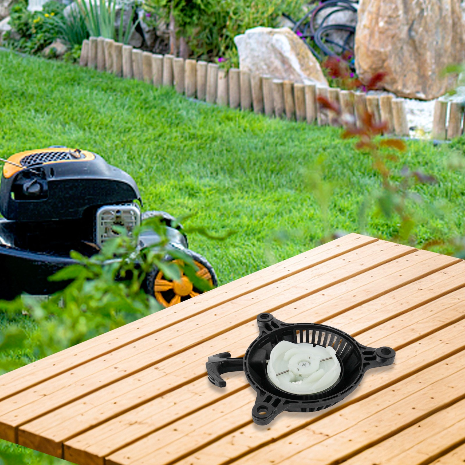 Accessori Pull Start Reclut Starter Adatto For Honda 28400 -ZM7-003 GXH50 GXV50 WX15 GXH50U (Color : Black - Foto 14