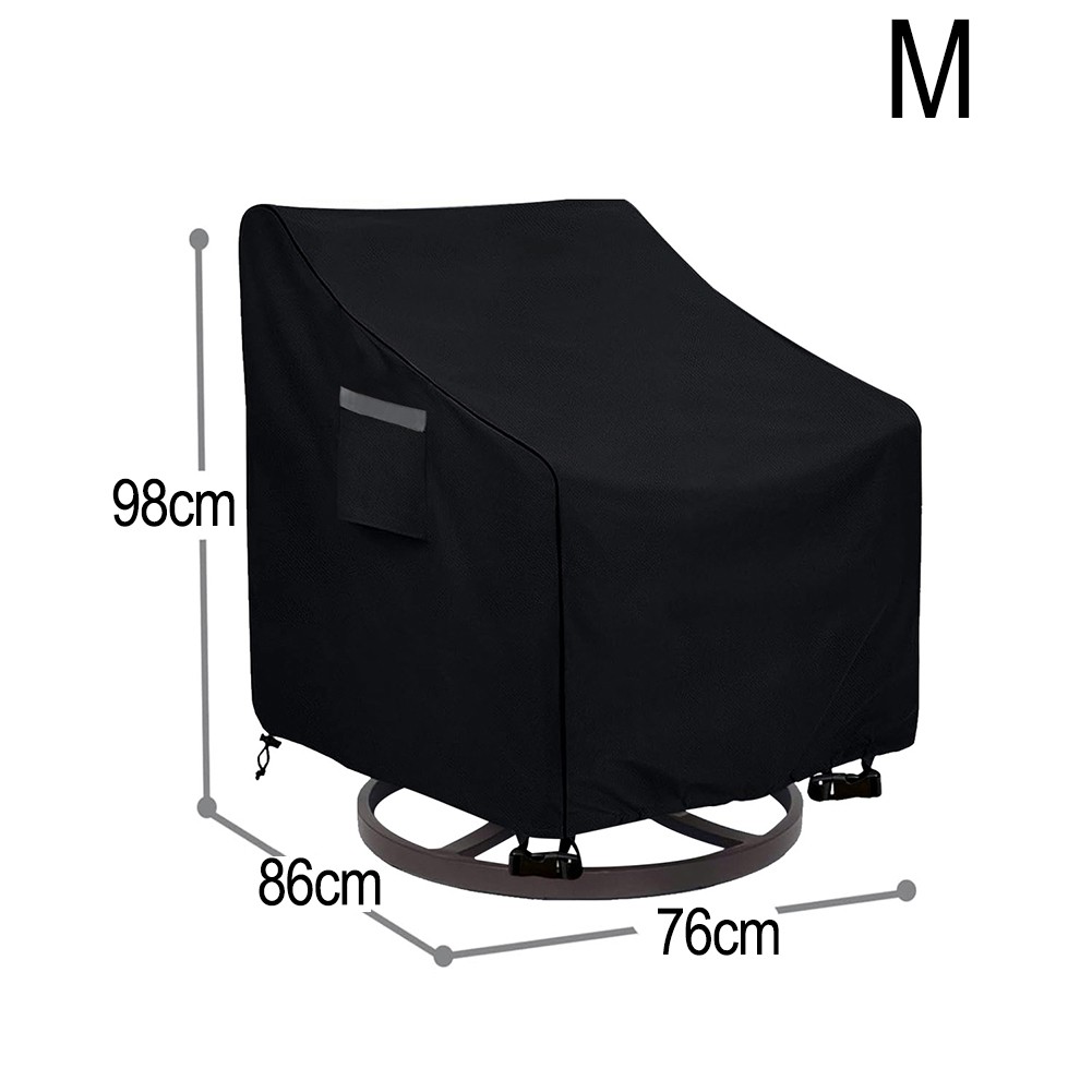 Oversized Waterproof Dustproof Chair Cover for Outdoor Swivel Furniture - Picture 24 of 30