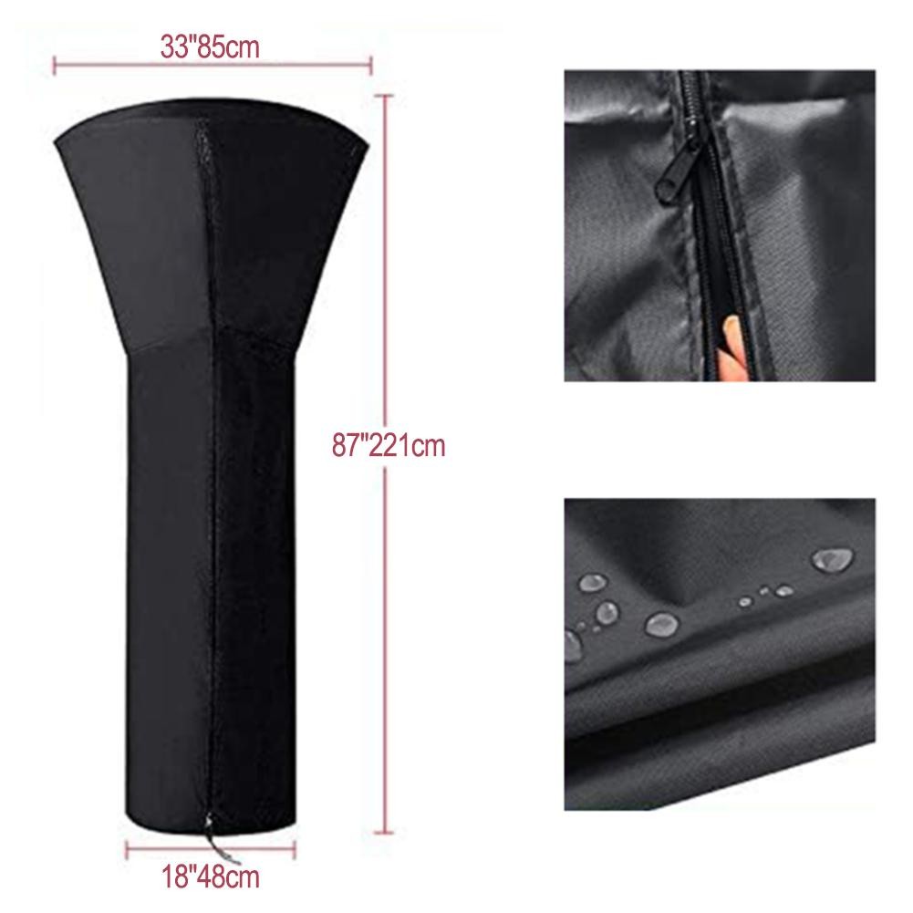 Outdoor Heater Protection Cover Tear Resistant Oxford Fabric with Large Opening - Picture 22 of 26