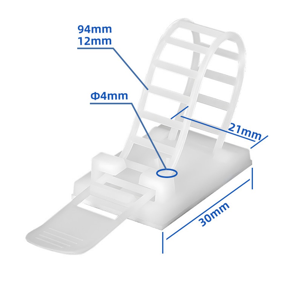 Reusable Cable Clips 100pcs for Tidy Cable Management at For Home and Workplace - Bild 21 von 21