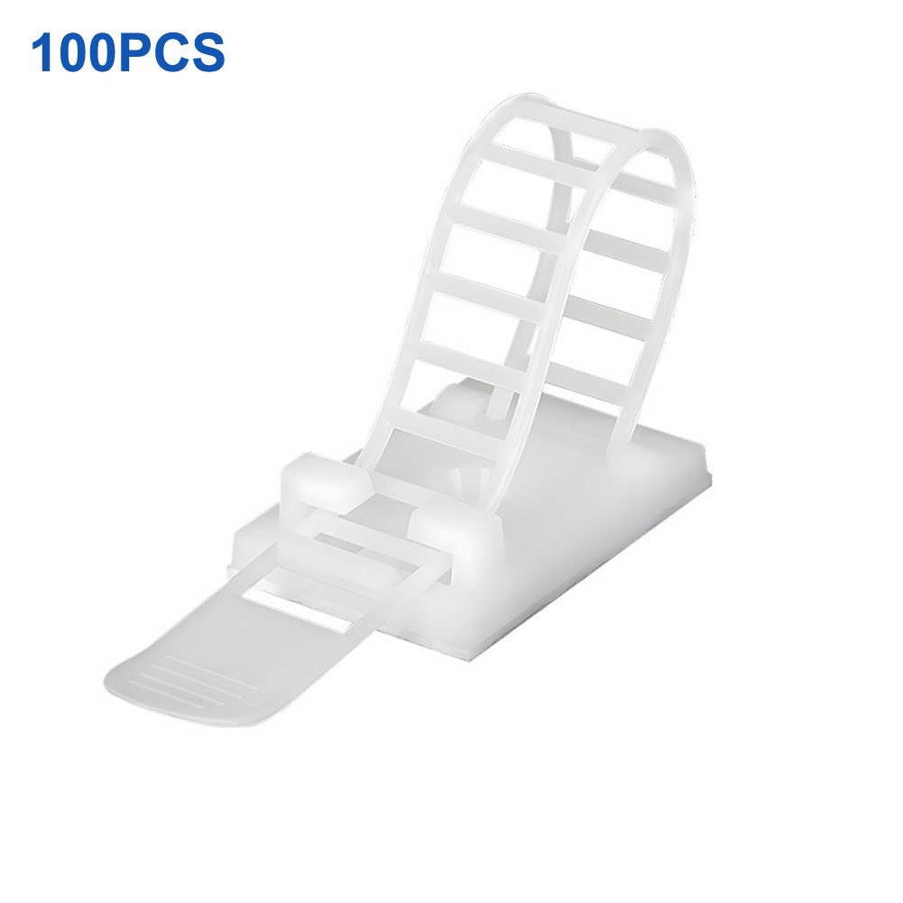 Reusable Cable Clips 100pcs for Tidy Cable Management at For Home and Workplace - Bild 18 von 21