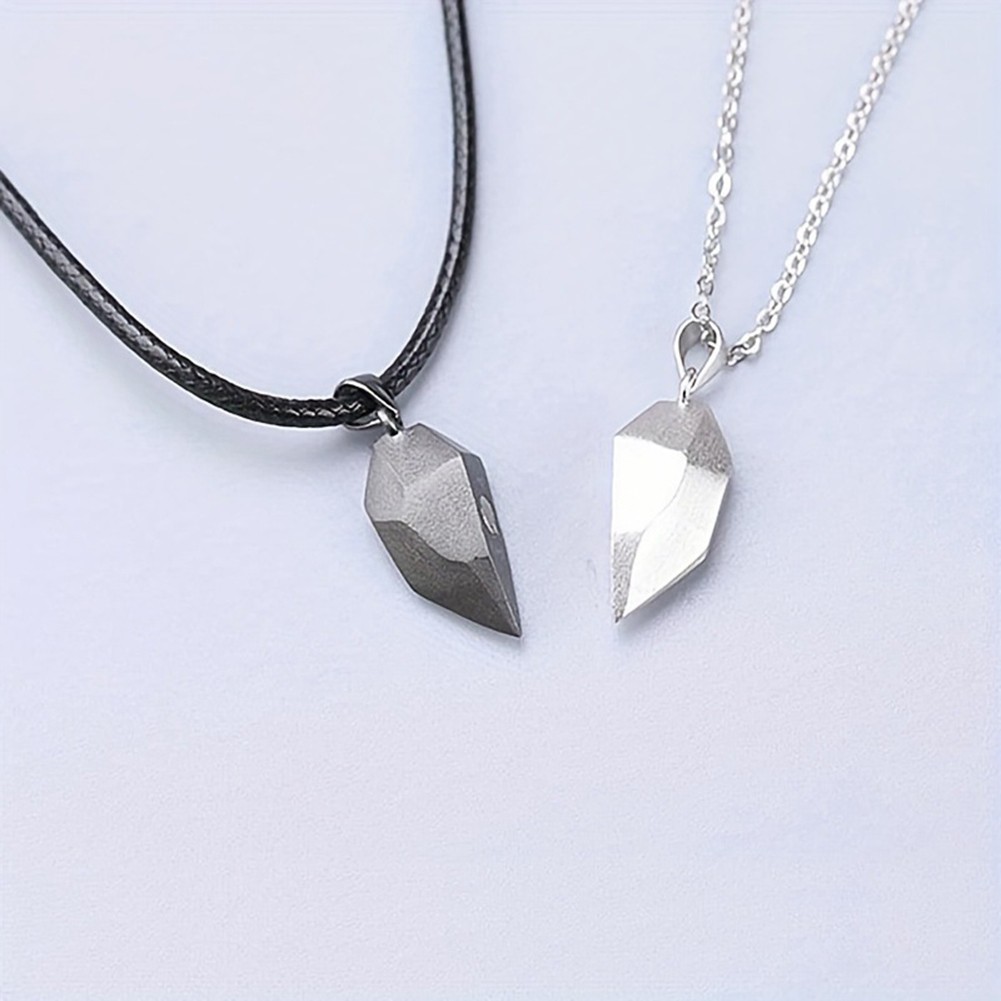 Amazing Couples' Necklaces Featuring Artistic Heart Designs in Ti Steel - Picture 13 of 14