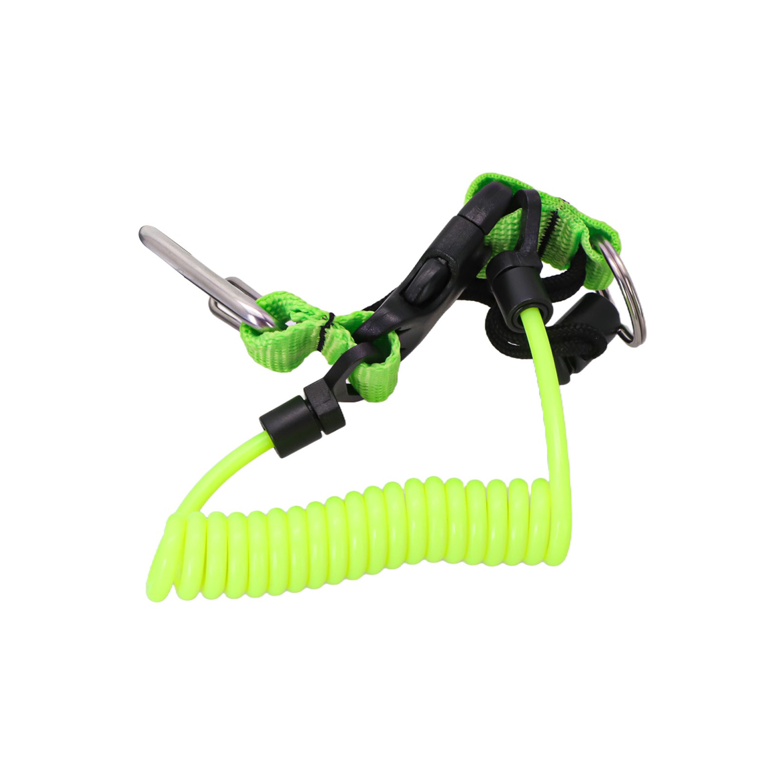 Corde de sécurité en ligne pour caméra de plongée avec design élastique et acier ino