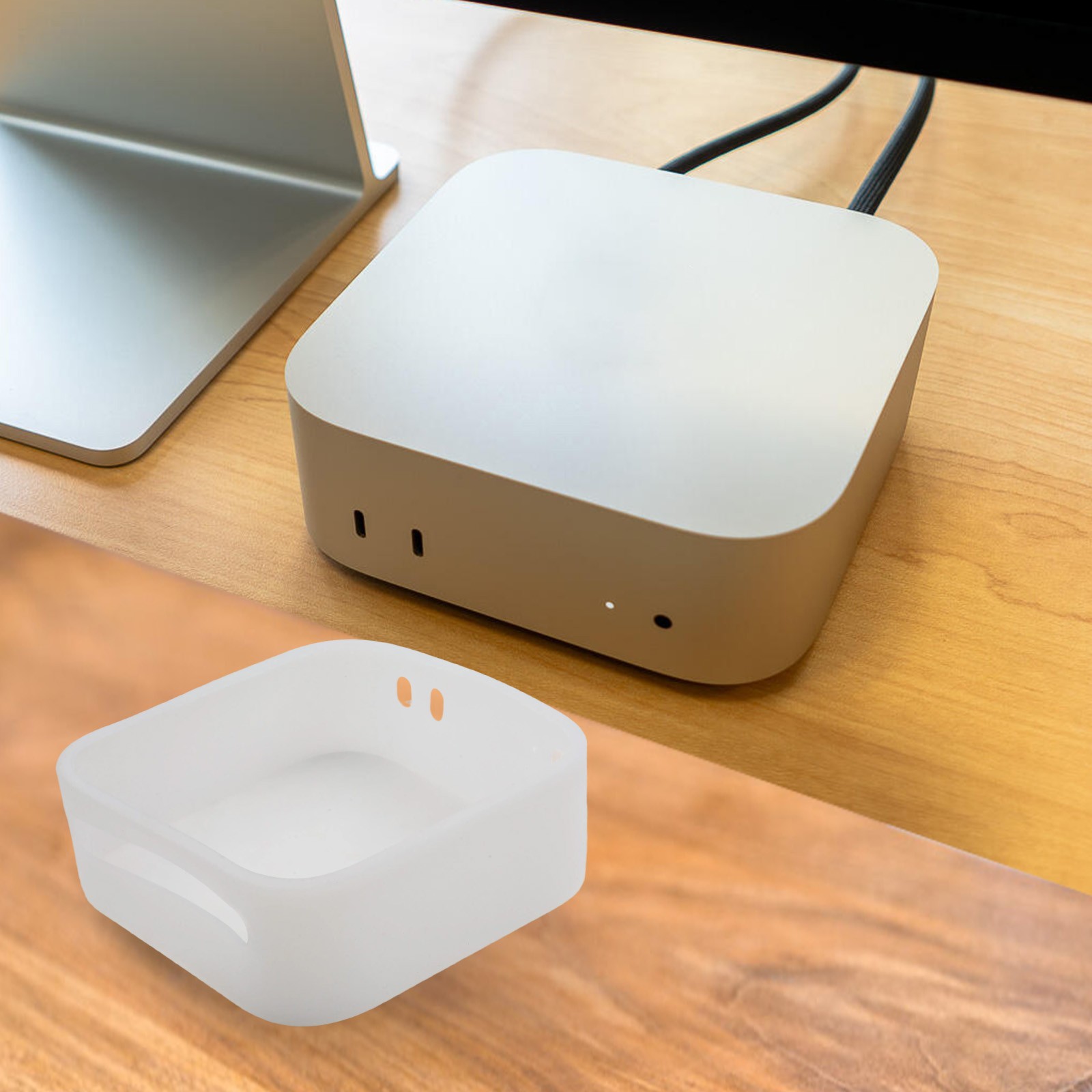 F??r Mac Mini M2 Pro/M2 Max durchsichtige Silikonh??lle mit verbessertem Griffde - Bild 14 von 25