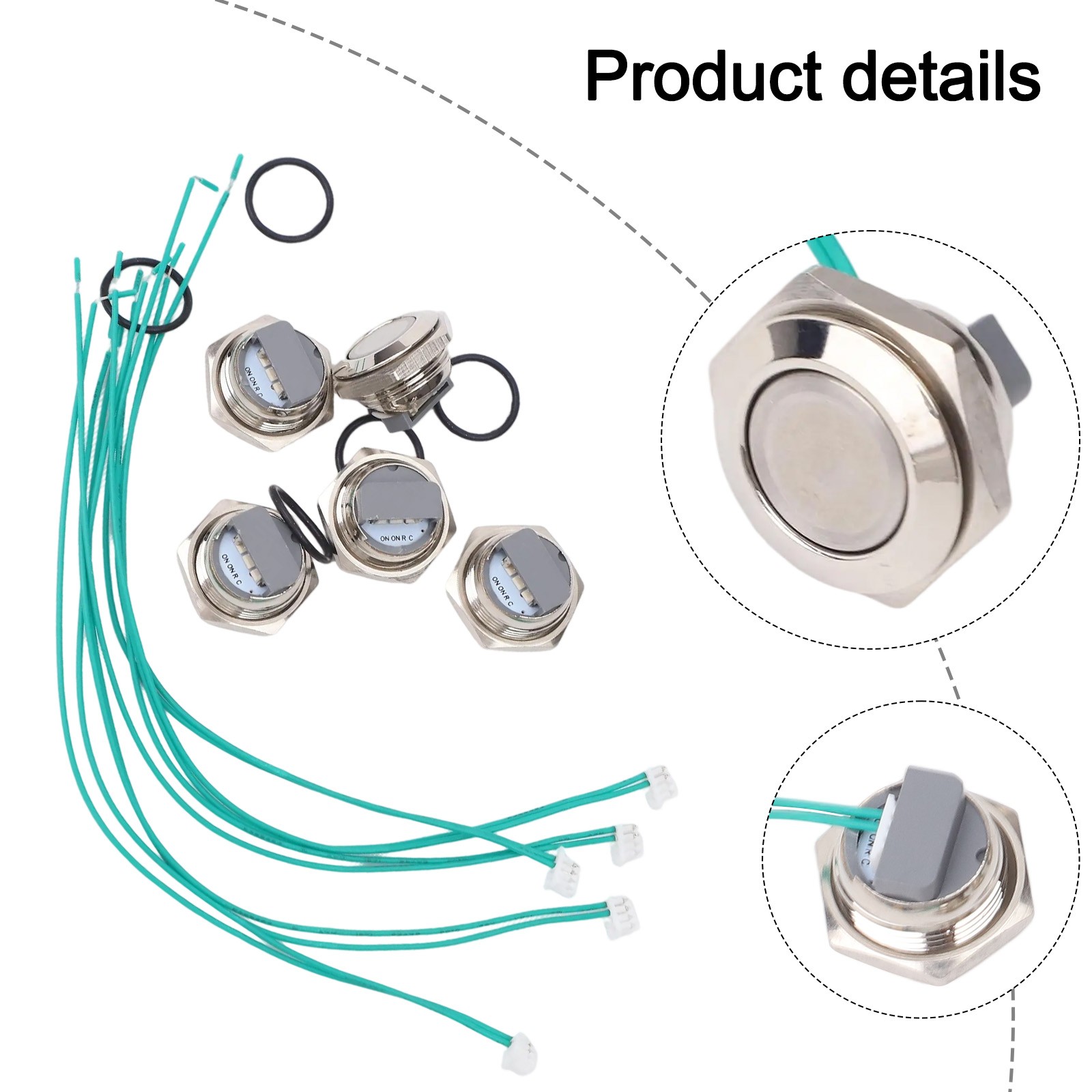 Sleek Design Compact Momentary Buttons Set Suitable for Multiple Applications