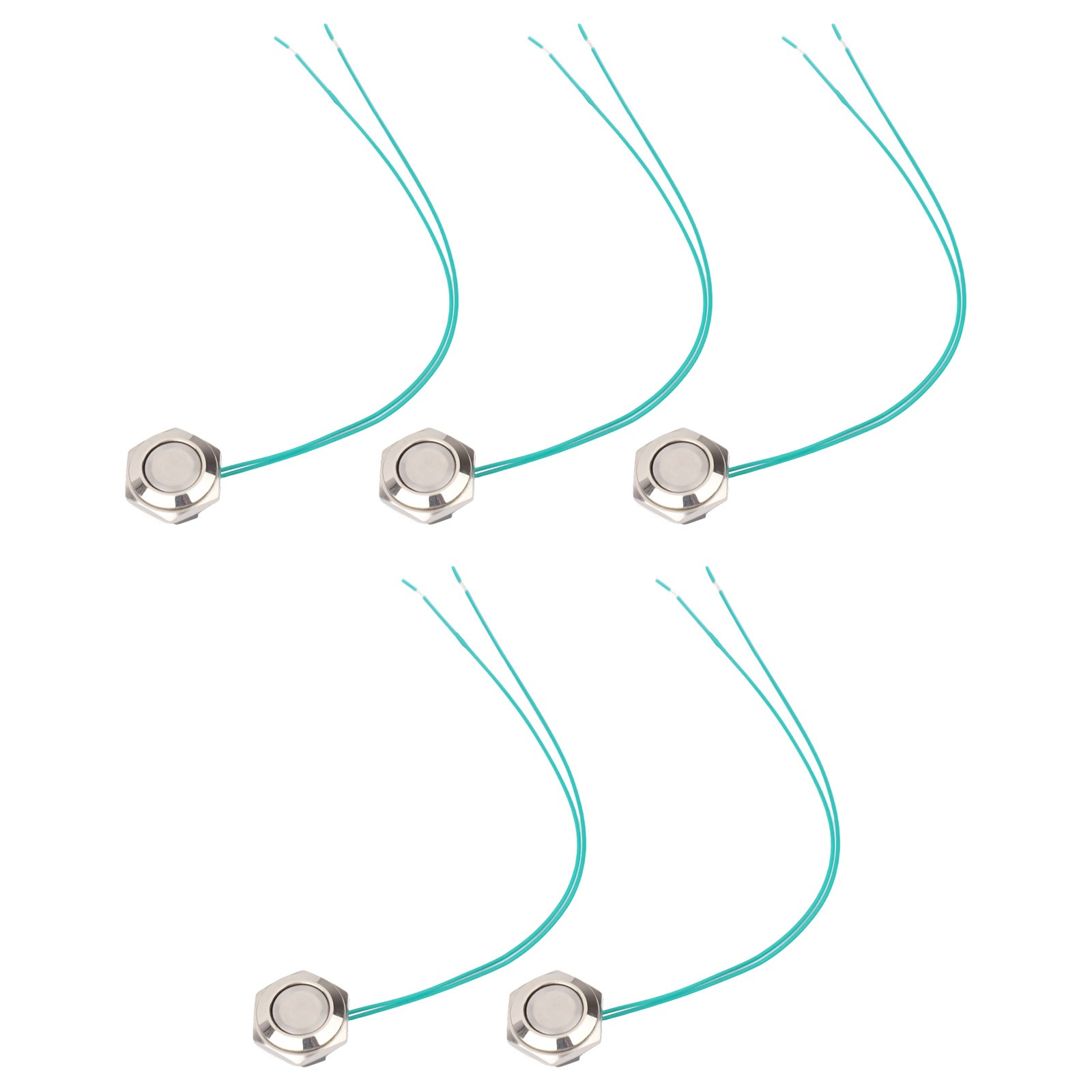 Sleek Design Compact Momentary Buttons Set Suitable for Multiple Applications