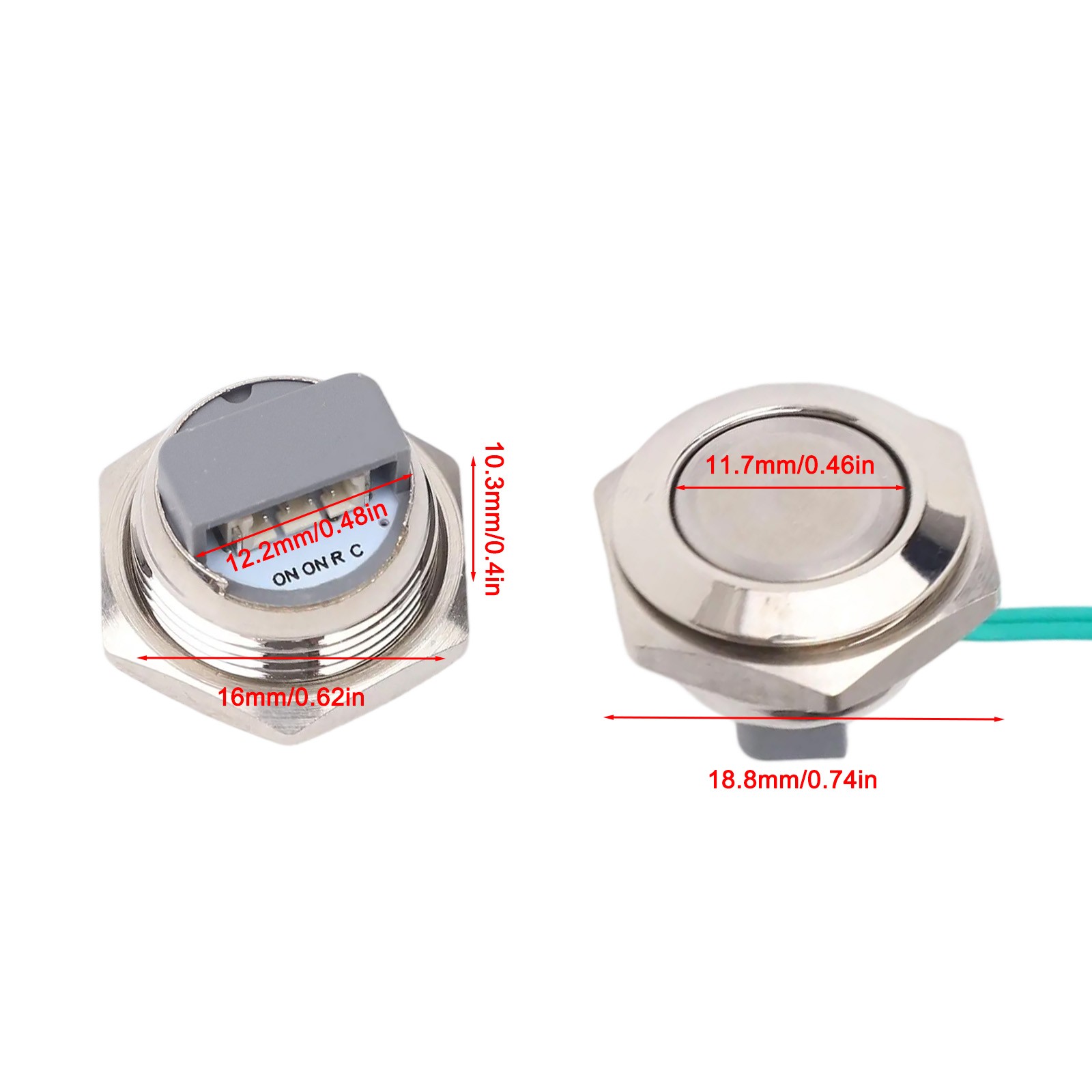 Sleek Design Compact Momentary Buttons Set Suitable for Multiple Applications