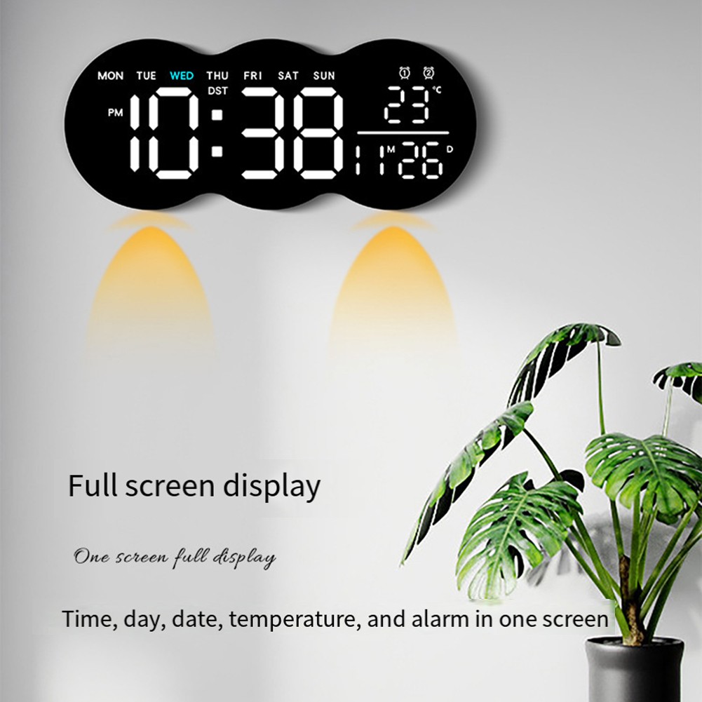 Horloge soldes LED pour la maison ou le bureau avec affichage multifonction et t��l��co