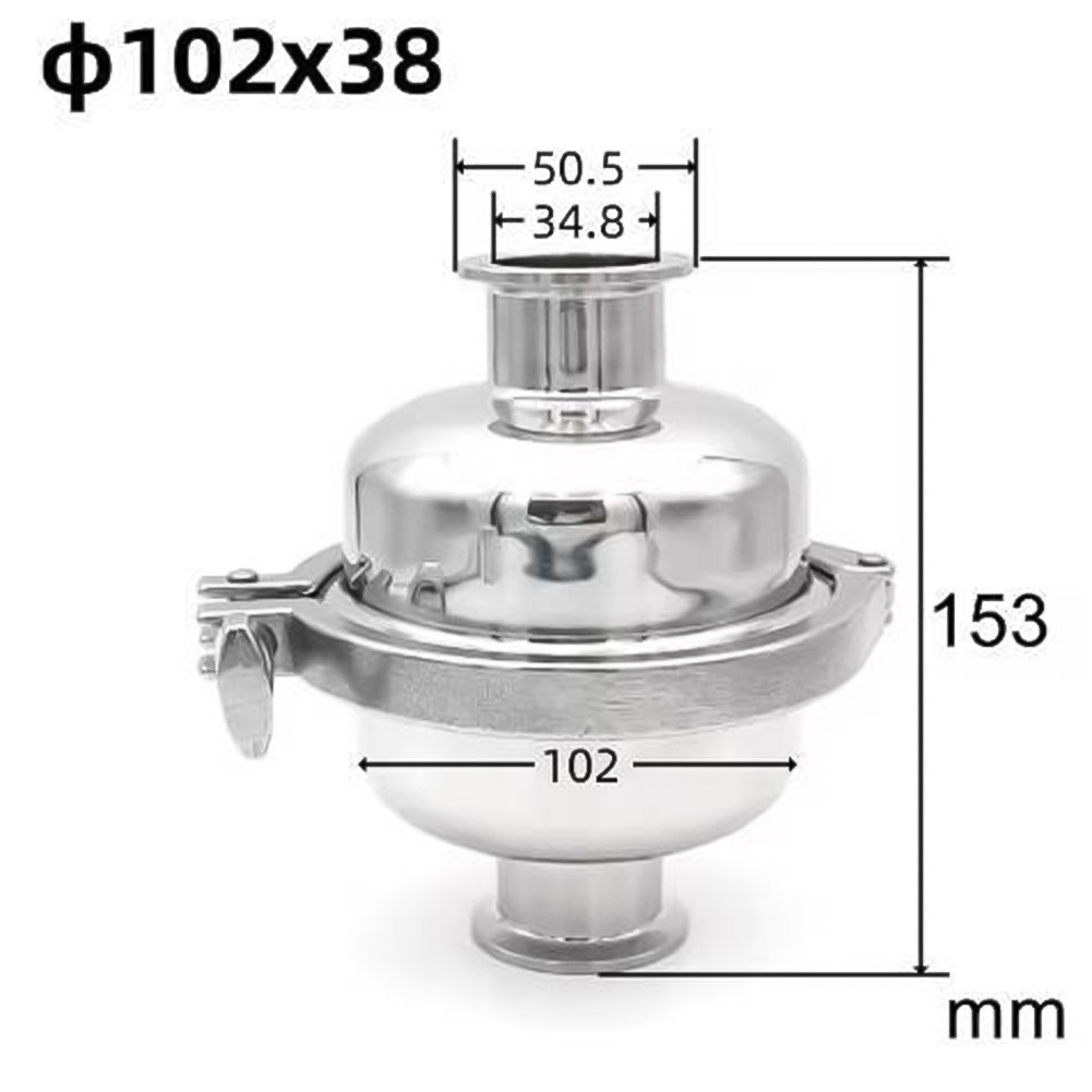 Vanne sphérique de filtration 100 mailles compatible officiel avec tuyaux 38mm et 51mm