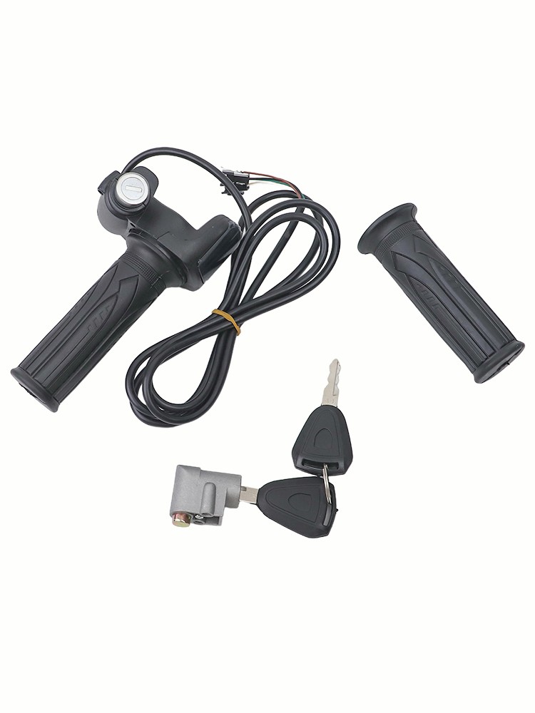 E Bike Throttle Control 48V Handle Grip with Integrated LCD Display & Key Locks - Picture 33 of 48