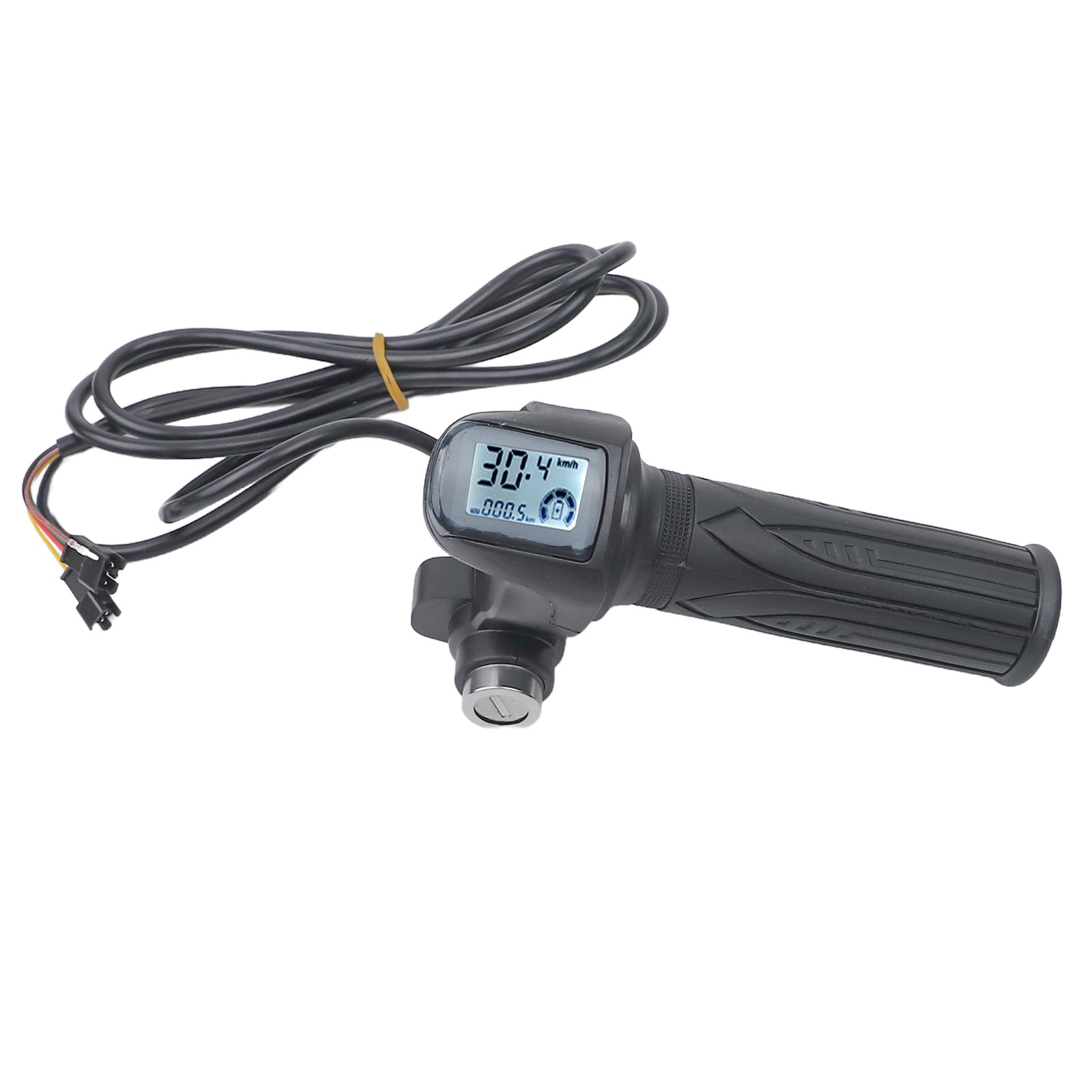 E Bike Throttle Control 48V Handle Grip with Integrated LCD Display & Key Locks - Picture 30 of 48
