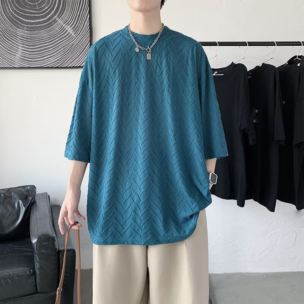 Camiseta de manga corta estilo clásico para hombre perfecta para guardarropa urbana esencial - Imagen 13 de 28
