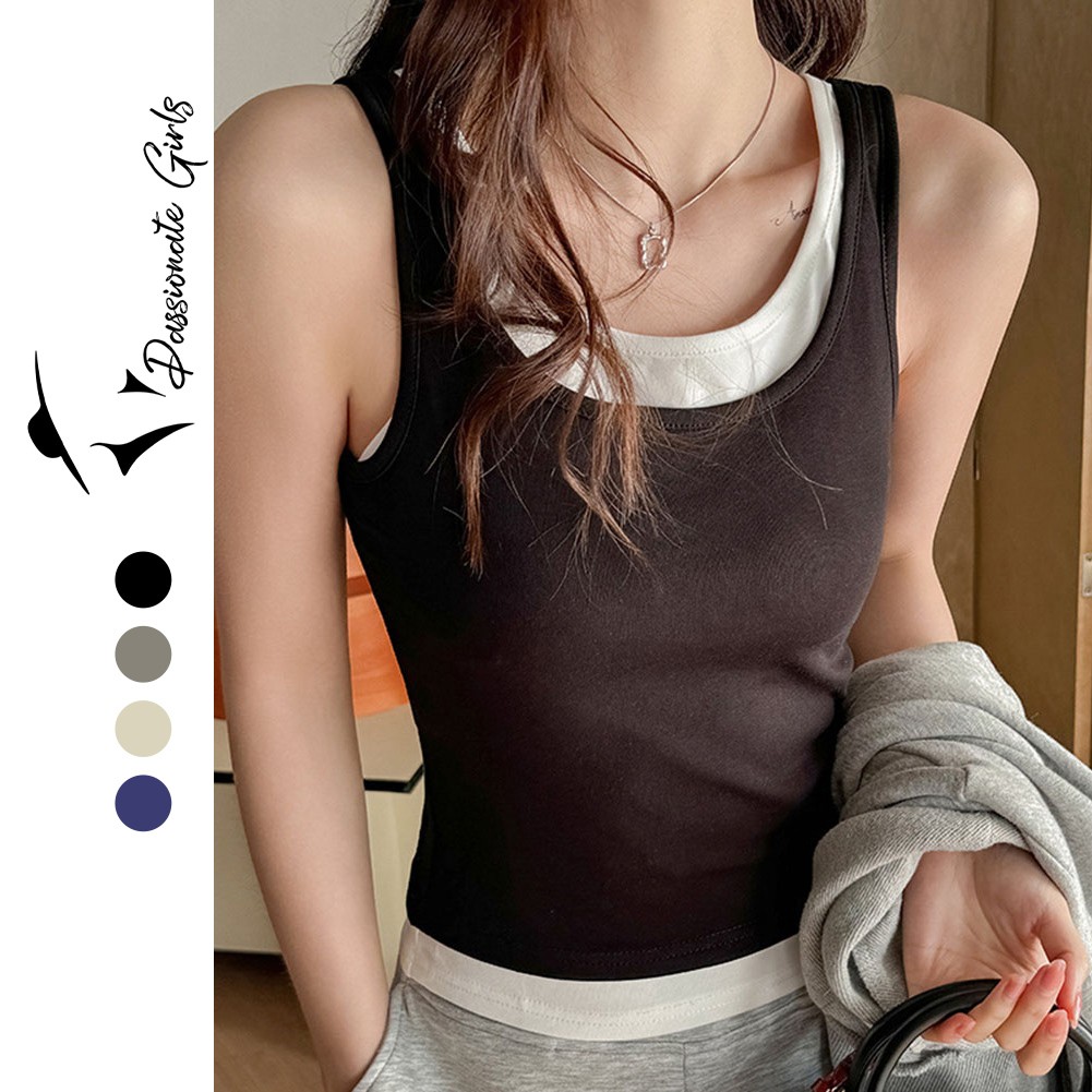 Simplistic Yet Womens Fashion Set Featuring a Relaxed Fit Vest Seasons - Picture 14 of 32