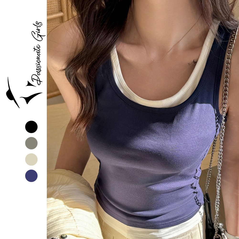 Simplistic Yet Womens Fashion Set Featuring a Relaxed Fit Vest Seasons - Picture 13 of 32