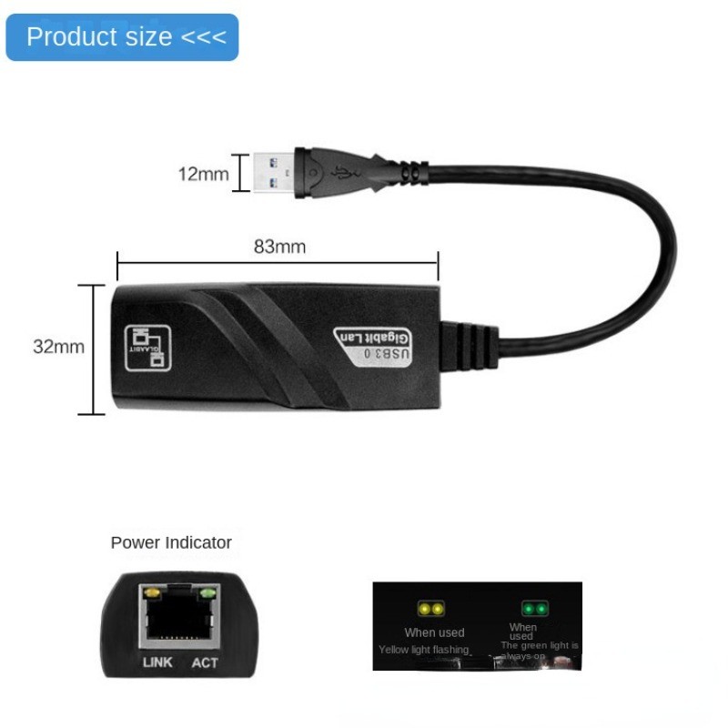 USB to RJ45 Adapter with For Seamless Connection and Fast Data Transfer Rate - Afbeelding 7 van 12