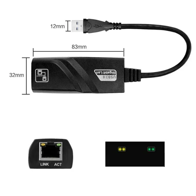USB to RJ45 Adapter with For Seamless Connection and Fast Data Transfer Rate - Afbeelding 11 van 12