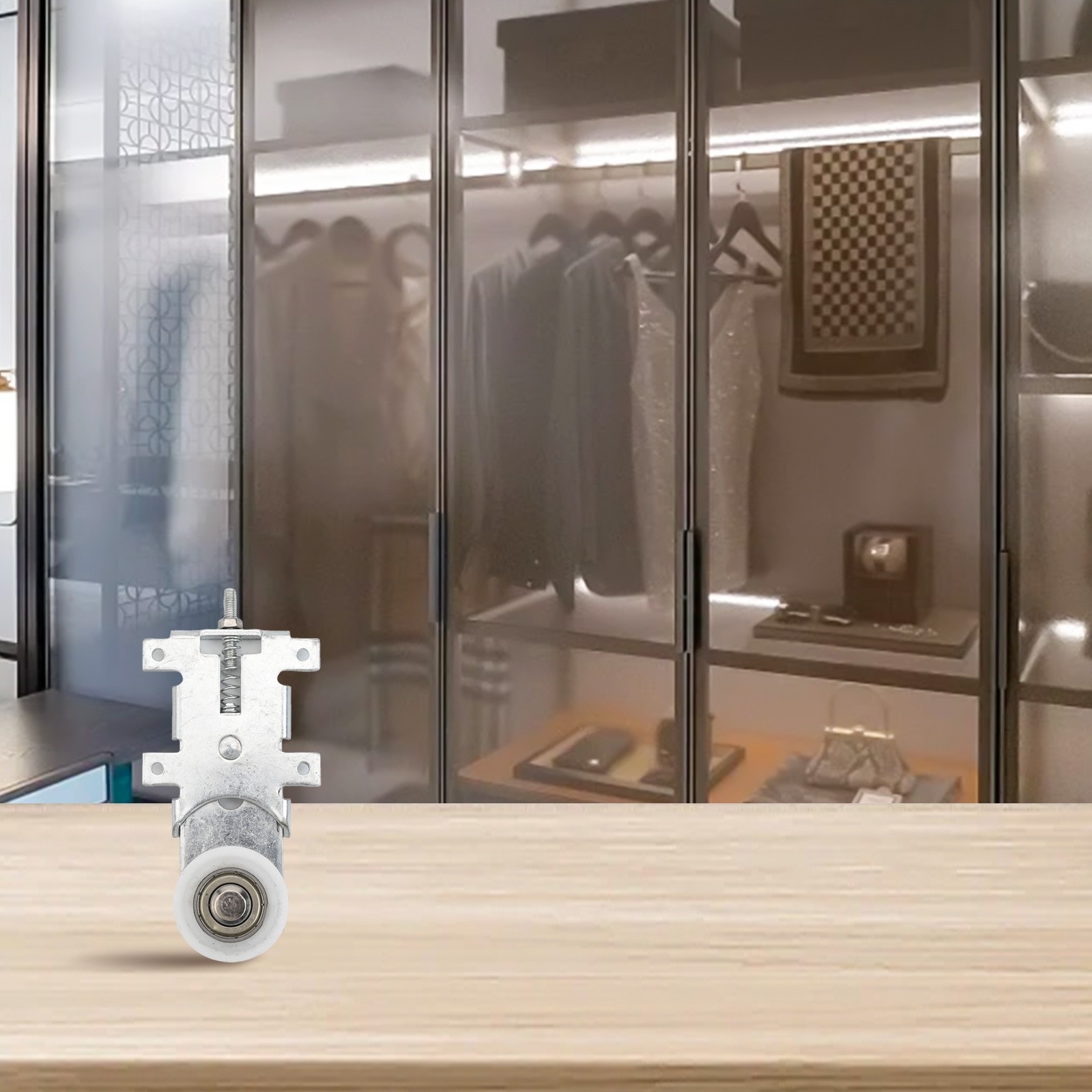 Simplified Installation Sliding Door Roller Set Made from Robust Material