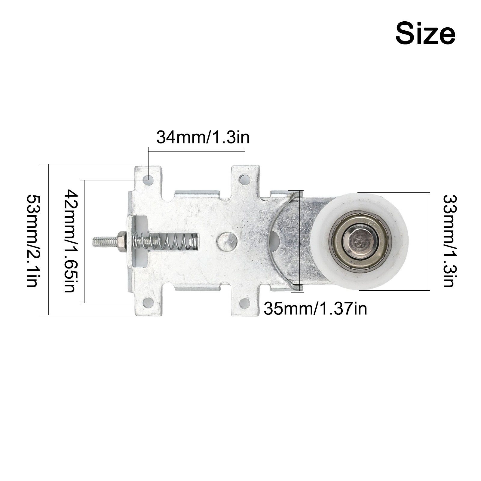 Simplified Installation Sliding Door Roller Set Made from Robust Material