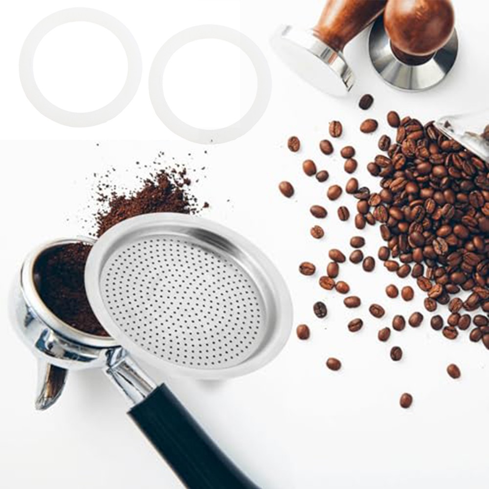 2 Filter und 4 Silikondichtungen für Mokkakanne Espressokocher Ersatz - Bild 19 von 48