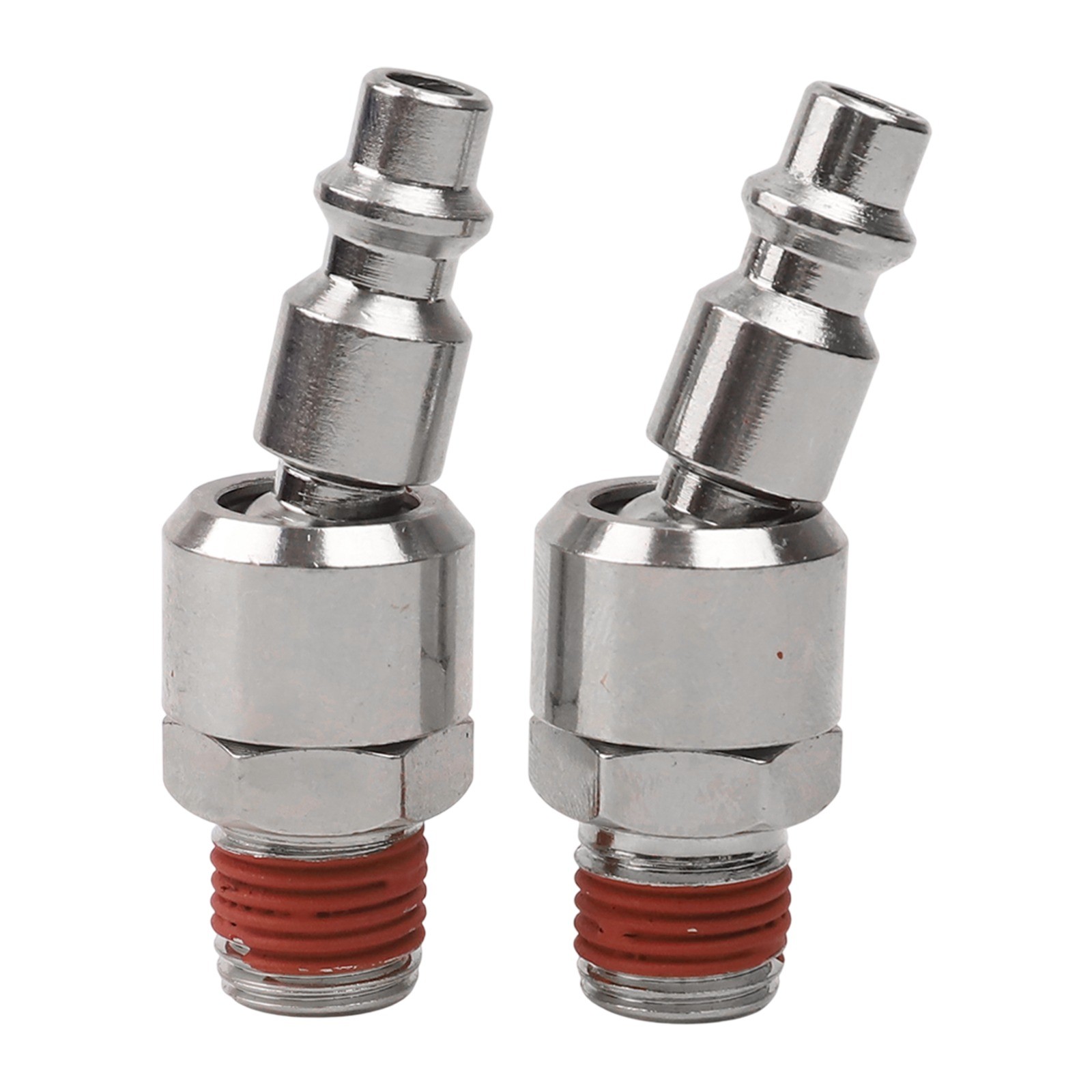 Pneumatic Quick Connectors 2Pcs 1/4 NPT with Rotating Ball Head for Easy Use