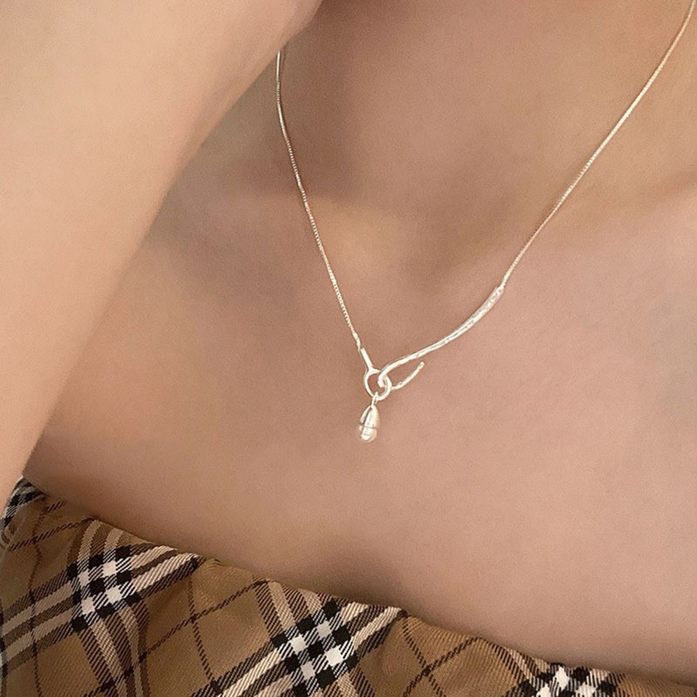 Schöne Perlenkette Muschel für Damen mit eleganter Schleife für Sommertage - Picture 32 of 36