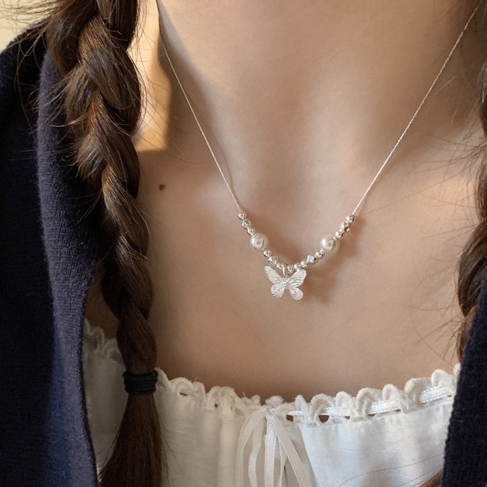 Schöne Perlenkette Muschel für Damen mit eleganter Schleife für Sommertage - Picture 35 of 36