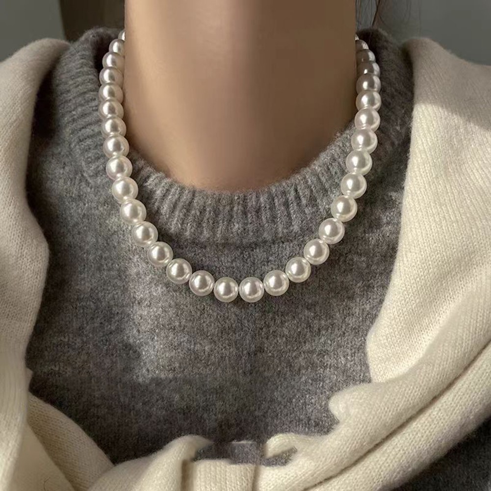 Schlanke Perlenkette f��r m��heloses Styling mit Magnetverschluss - Bild 16 von 16