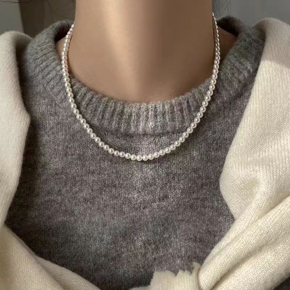 Schlanke Perlenkette f��r m��heloses Styling mit Magnetverschluss - Bild 13 von 16