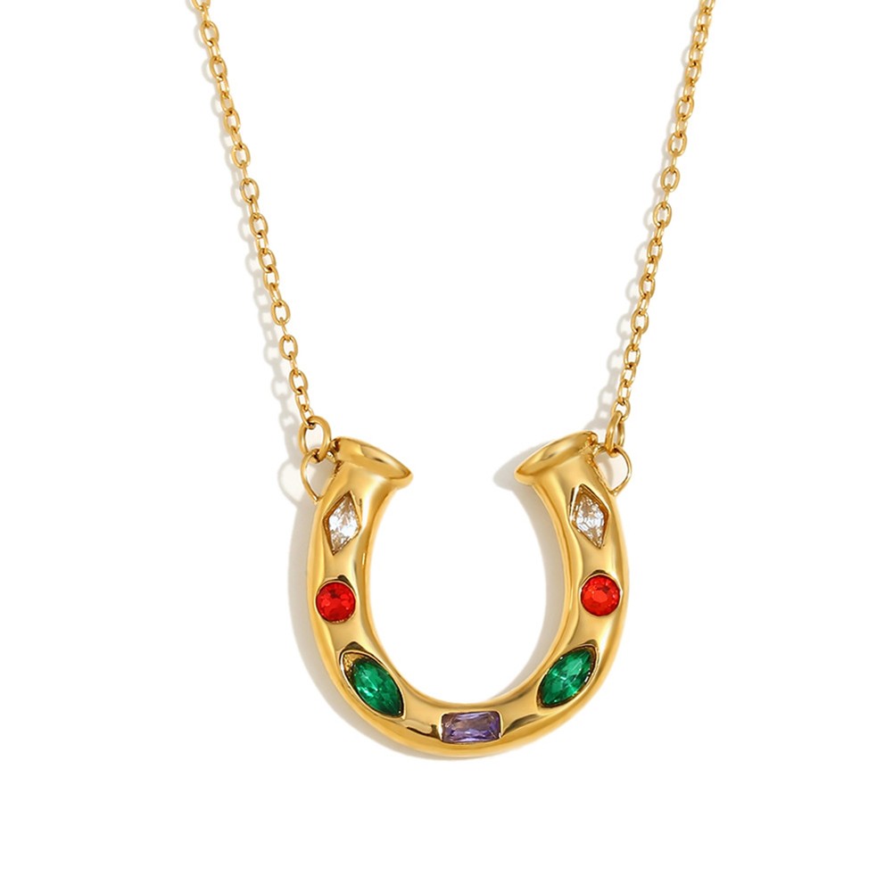 Amazing U Shaped Horsehsow necklace Crafted from Quality Materials and Alloys - Picture 13 of 14