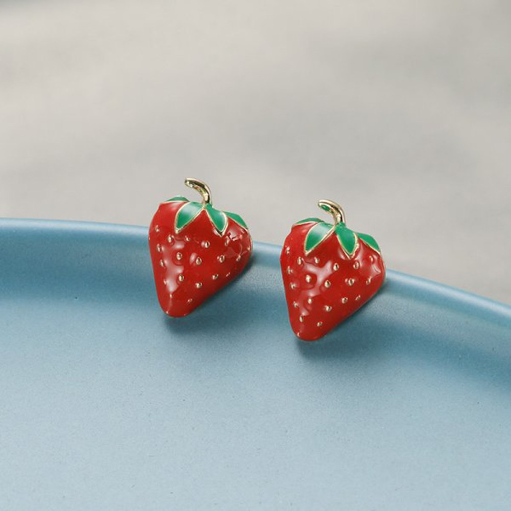 Trendy Strawberry Earrings Perfect for Daily Wear and Special Occasions - Picture 16 of 18